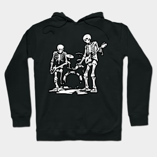 skeletons rock n roll Hoodie